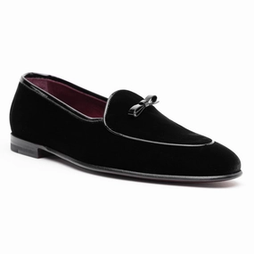 therapeutic Fresh flexibility 10-120-BLK ARCO Velvet Tuxedo Shoe, Black