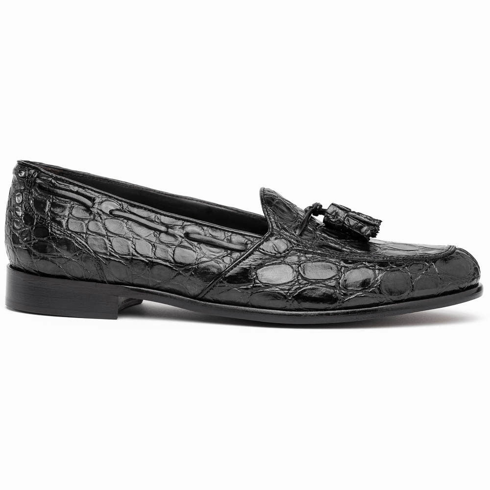 Street Smart Hold Step 11-582-BLK FRANCO Crocodile Tassel Loafer, Black