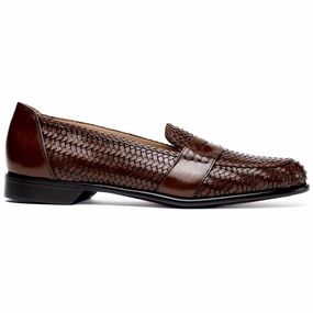 Fair Walk Step Swift 15-585-BRN NICOLA Italian Calfskin Basketweave, Dark  Brown