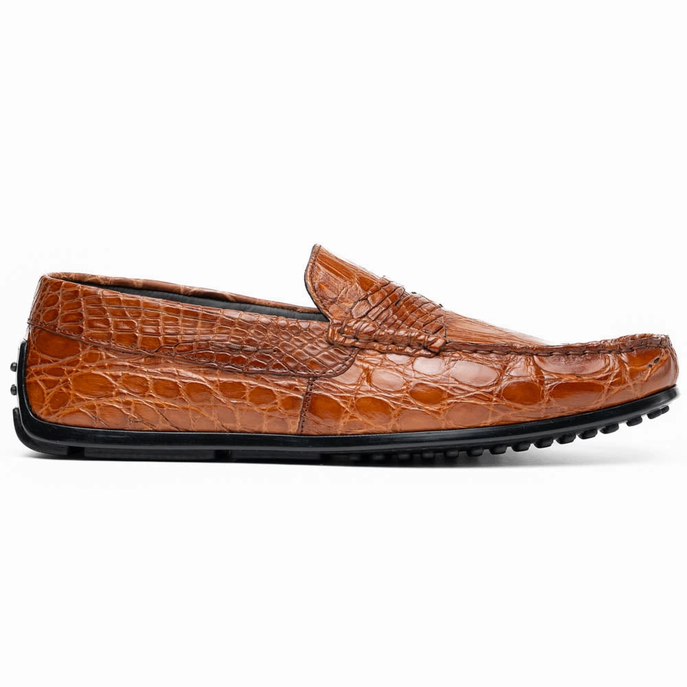 31-103-CGM MONZA Crocodile Driver, Cognac bodybuilders Moisture Wicking Liners