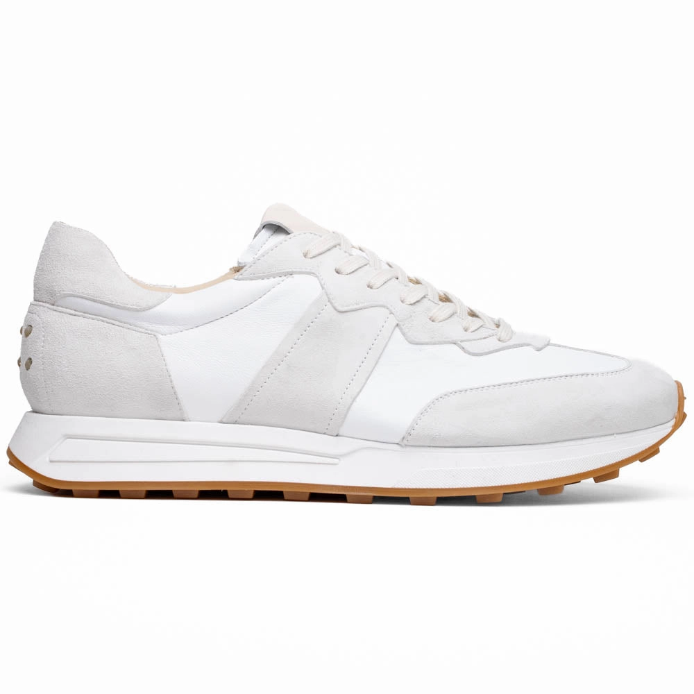 Perfect Fit 66-265-WHT ROXI Suede & Calfskin Sneaker, White