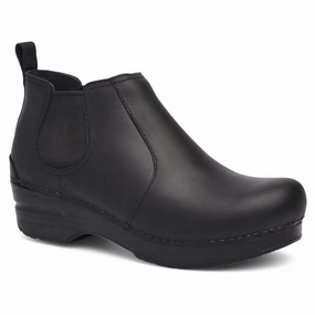 All Occasion Dansko Frankie Black Oiled Boot (Women's)