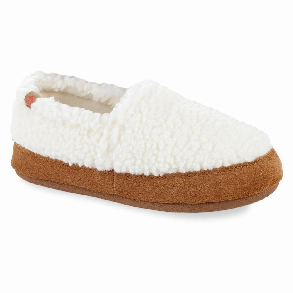 Comfort Mode Indoor Comfort Acorn Popcorn Ivory Moccasin Slipper (Women's)