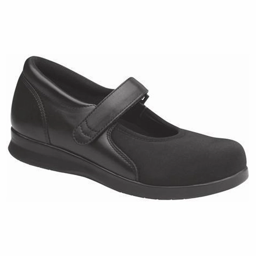 Shoe Fashion Urban Stroll Drew Bloom II Black Calf/Black Stretch (Women's)