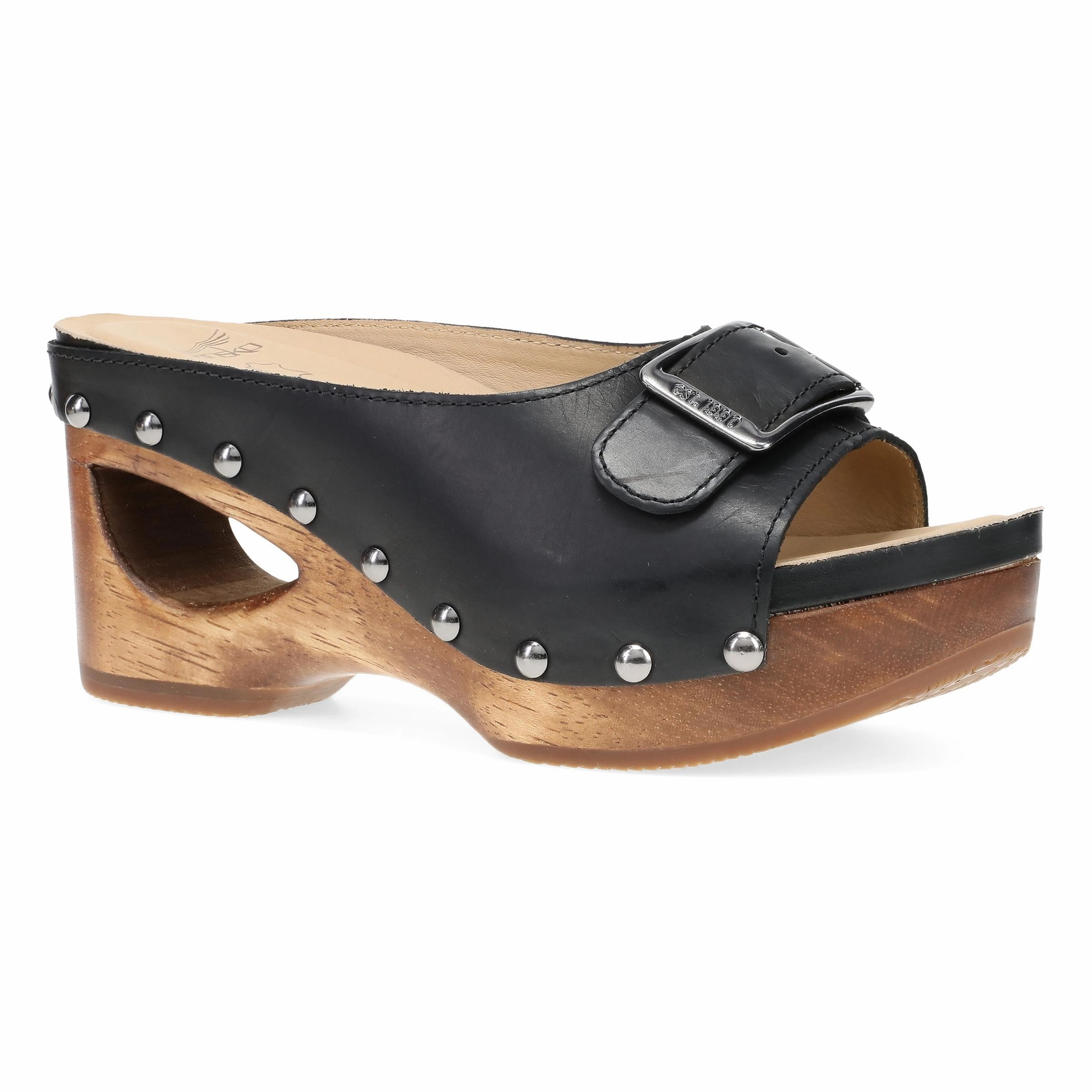 Adeline Black Calf Ankle Collar Padding