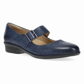 Collette Navy Burnished Nubuck Hygiene Coating