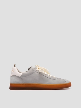 DESTINY 101 - Grey Leather and Suede Sneakers Smart Motion