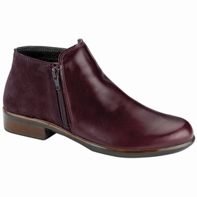 Soft Insole Naot Helm Bordeaux Leather/Nubuck Bootie (Women's)