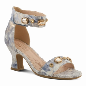 L'Artiste by Spring Step Aquavelva Slate Multi Leather Pump (Women's) Walk Style Torsion Stability