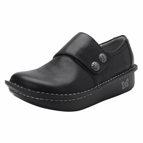 Alegria Deliah 161 Black Leather Slip-On (Women's) Sleek Fit Campus Tour