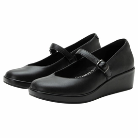 Edge Core Job Interview Alegria Haylo Black Wedge Shoe (Women's)