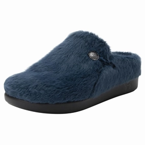 Stretchable Mesh Alegria Loungeree Prussian Blue Slipper (Women's)