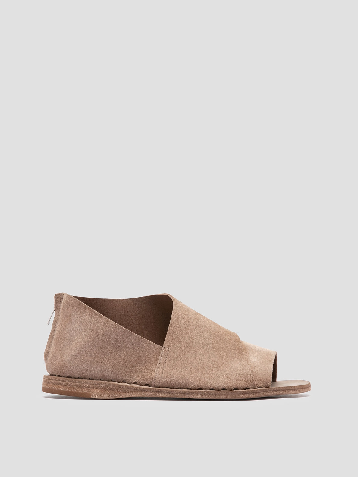 ITACA 046 - Taupe Suede Peep Toe Shoes Island Time Comfortable all-day wear