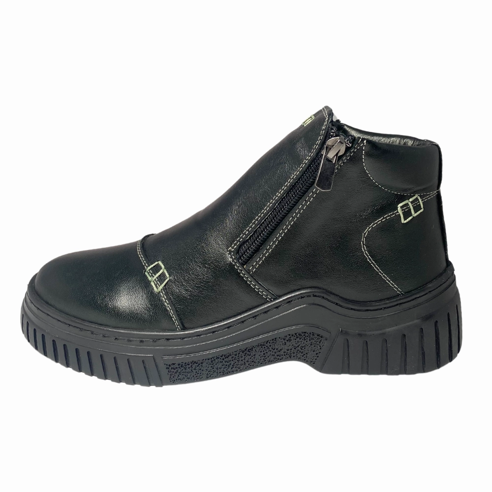 Warm Keep Eric Nurnberg Jade Black Leather Boot (Women's)