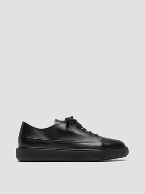 Thermoregulating Layer Seamless grip RELEASE 001 - Black Leather Sneakers