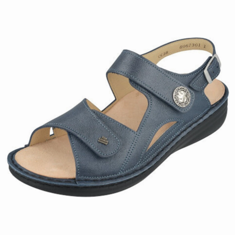 Multi Density Foam Layers Finn Comfort Barbuda Steel Ancona Sandal (Women??s)