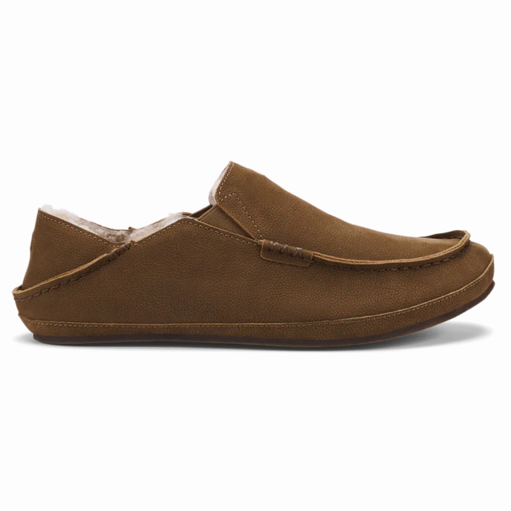 OluKai Molo?? Sharkskin Kona Coffee Slipper (Men's) Woven material