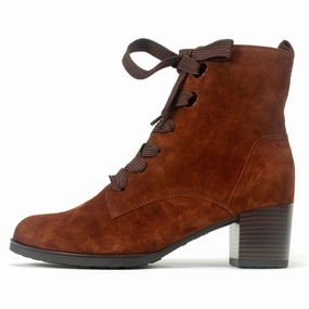 Textured Sole Pattern Workstation Wear Ara Fargo Nuts Velour Lace-Up Boot (Women's)