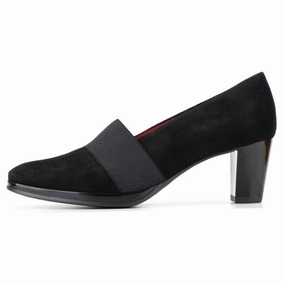 Evening Stiletto Ara Odette Black Suede Pump (Women's)