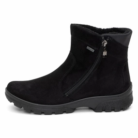 Ara Sable Black Waterproof Boot (Women's) Flat