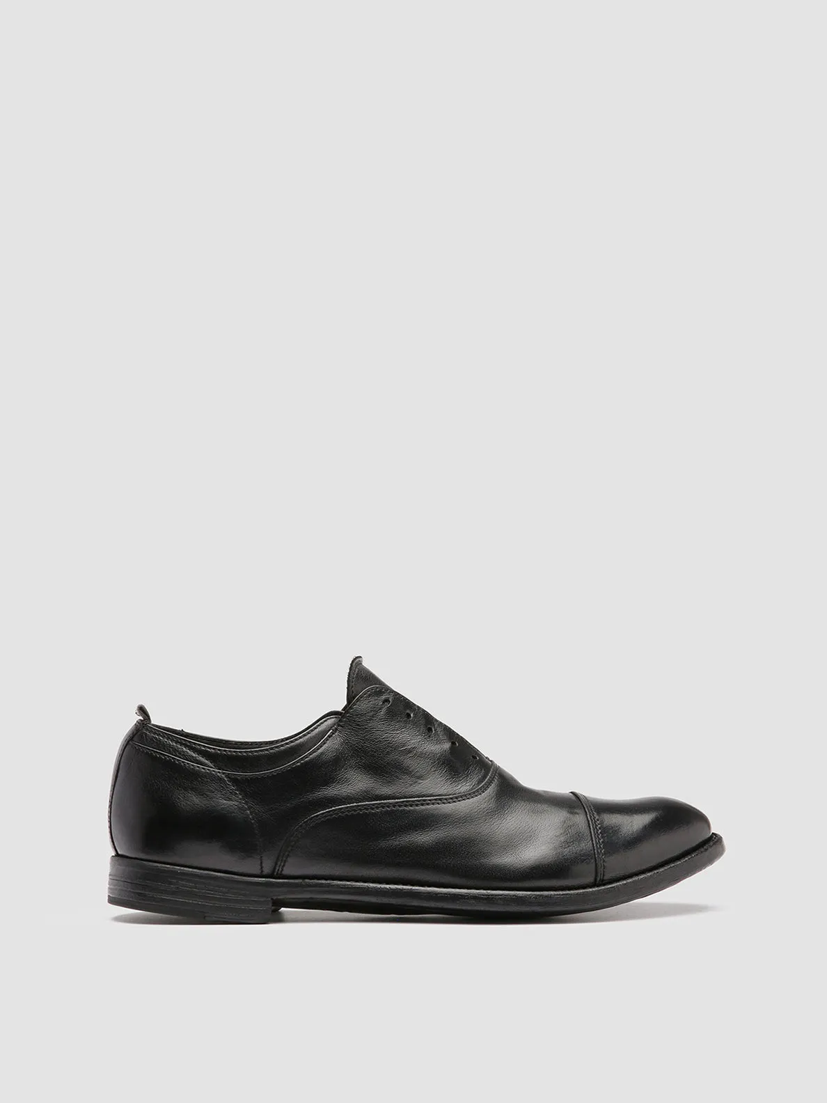 ARC 501 - Black Leather Oxford Shoes Satin Glow Flexibility