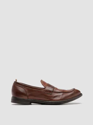 Path Walk Urban Ready ARC 509 - Brown Leather Penny Loafers
