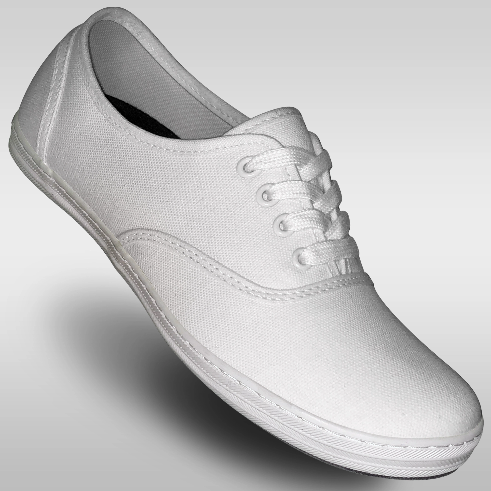Aris Allen Women??s White Classic Canvas Dance Sneaker Roomy Fit baseball players - specific features