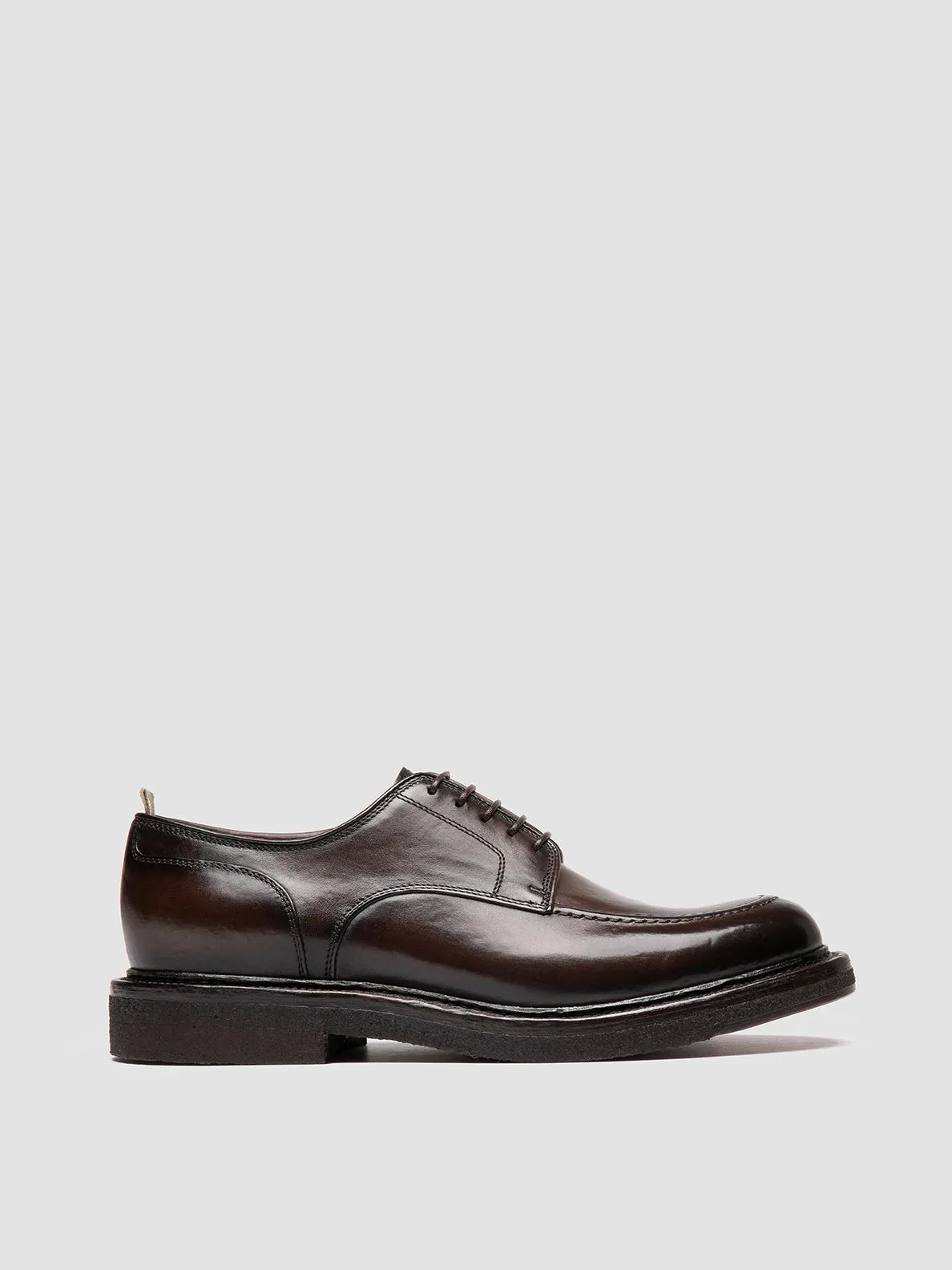 Rapid pace Foam Lining Running Errands ASTON CREPE 003 - Brown Leather Derby Shoes