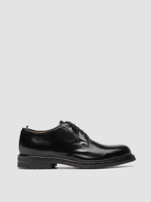 Peace Mood Smart Fit ASTON FLEXI 001 - Black Leather Derby Shoes