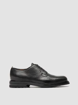 ASTON FLEXI 001 - Black Leather Derby Shoes Ice Grip