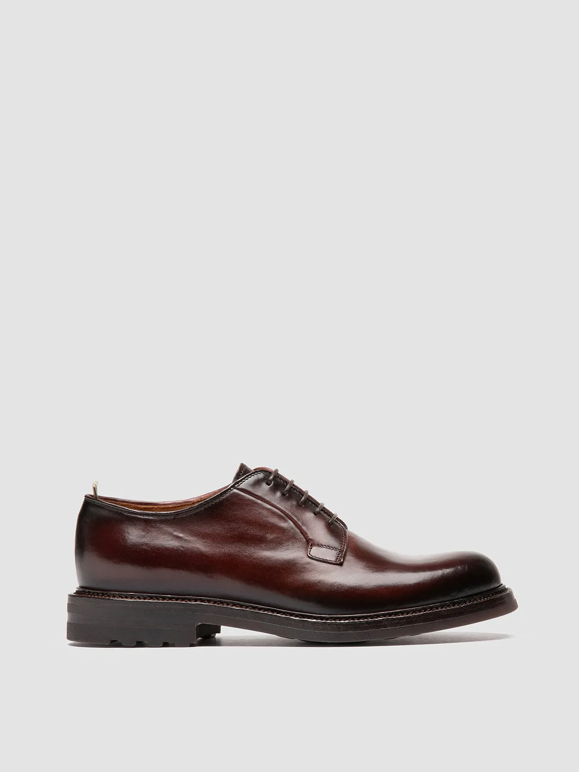 Trail Ease World Step ASTON FLEXI 001 - Burgundy Leather Derby Shoes
