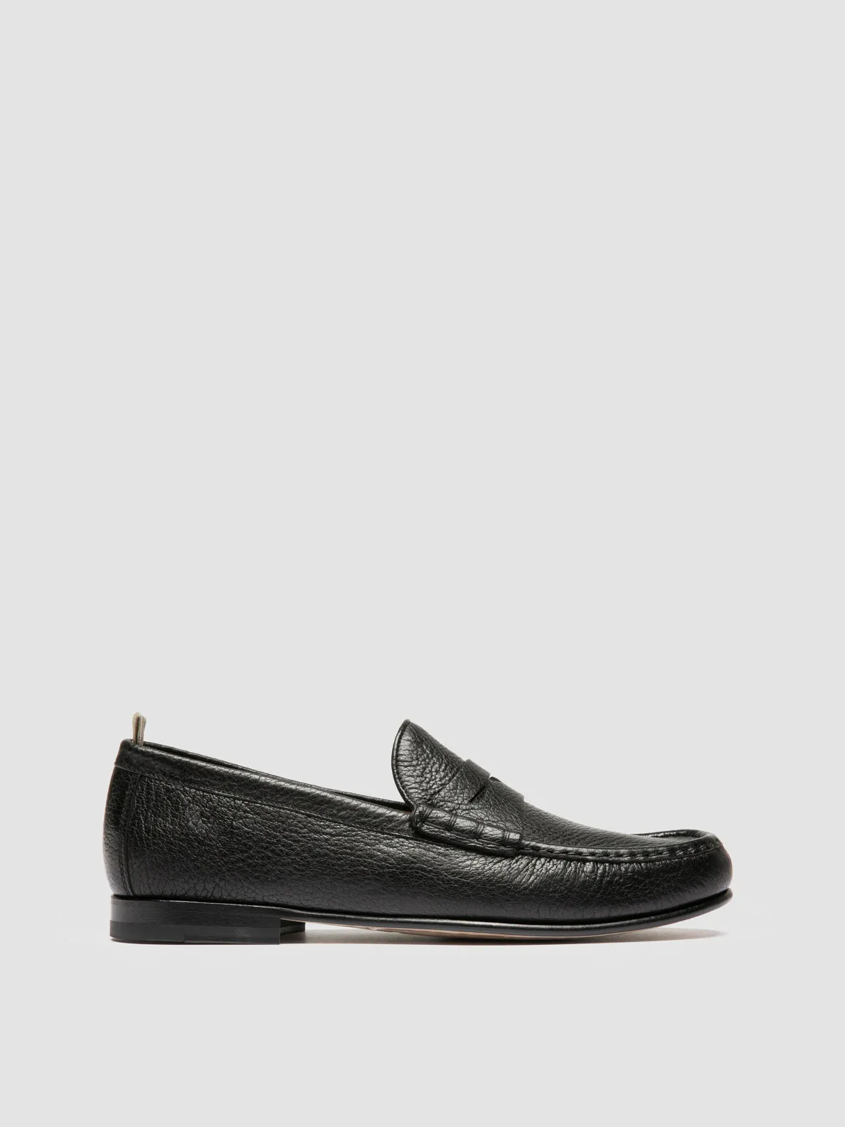 Easy On/Off Sole Firm BALFRON 002 - Black Leather Penny Loafer
