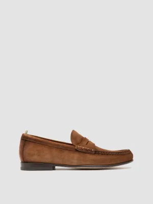 Pure Dash BALFRON 002 - Brown Suede Penny Loafer