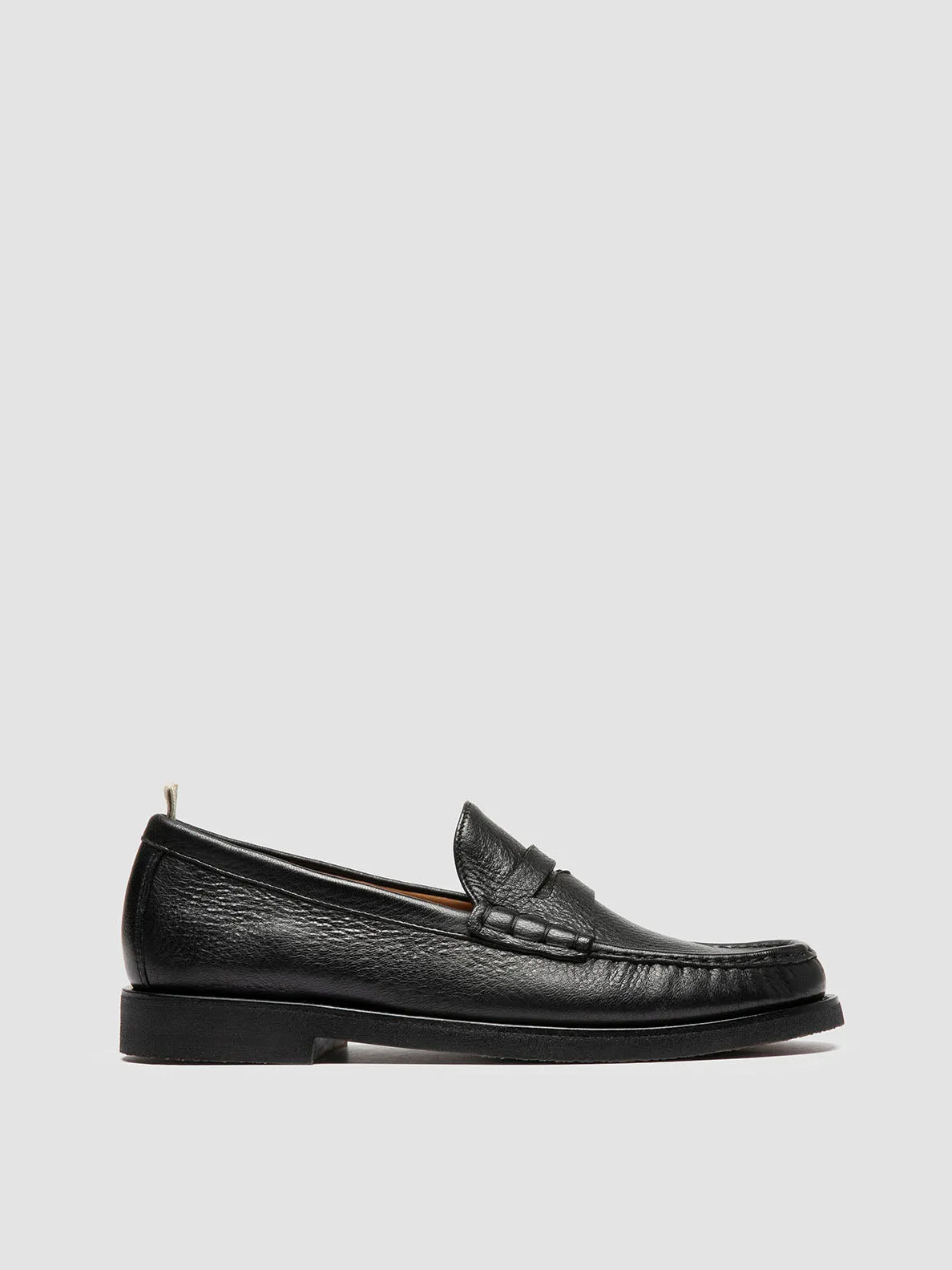 BALFRON FLEXI 001 - Black Leather Penny Loafers Comfortable Slip-on Design