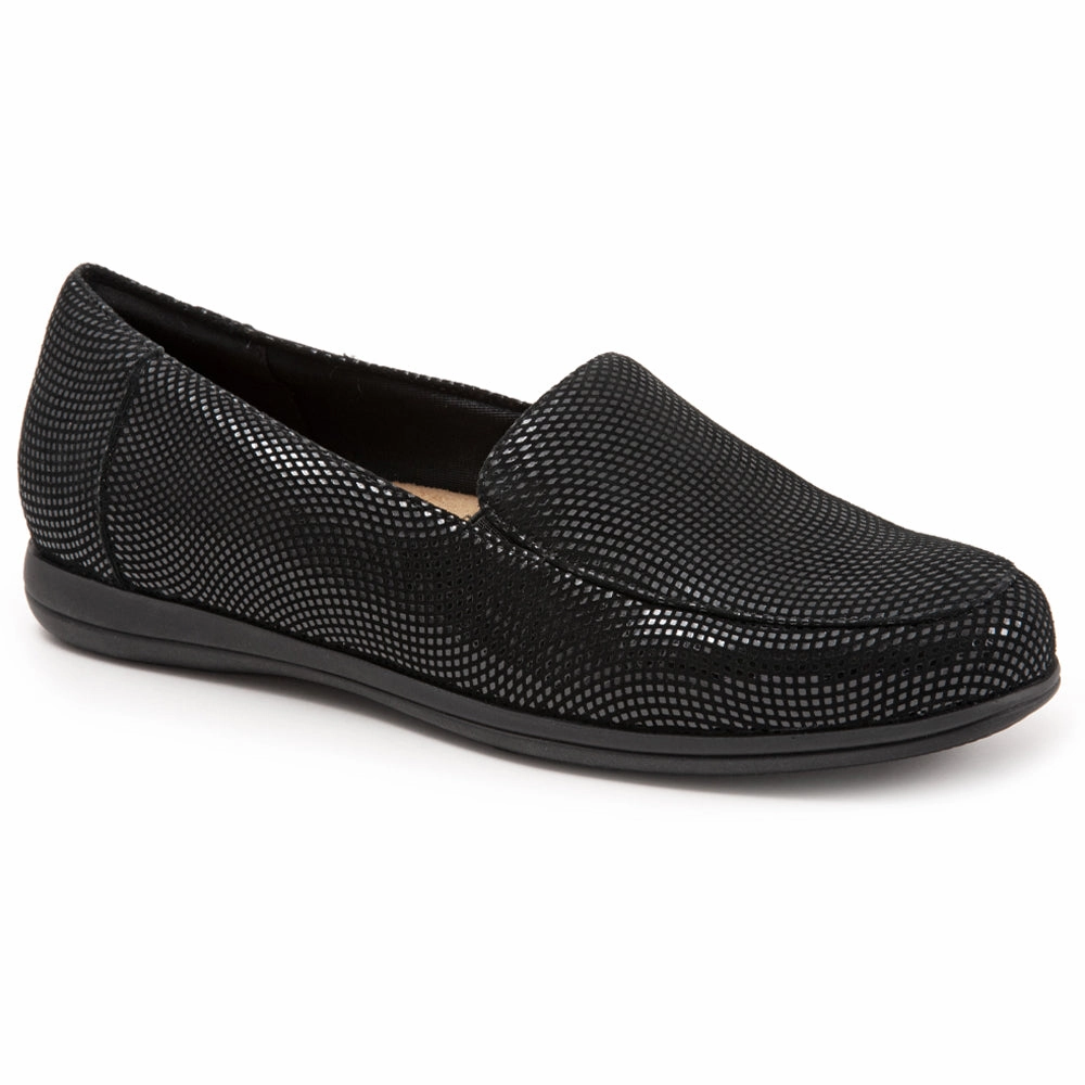 Modern Life Step Trotters Deanna Slip-On Black Mini Dots (Women's)