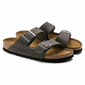 Brunch Walk Birkenstock Arizona Soft Footbed Iron Sandal (Unisex)
