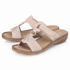 Seaside Wear Rieker Regina 63 Altrosa/Silver Sandal (Women's)