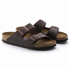 Durable Buckle Closure Odor Resistant Insole Birkenstock Arizona Habana Oiled Leather Soft Footbed Sandal (Unisex)