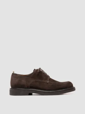 ASTON CREPE 003 - Brown Suede Derby Shoes Dance Floor