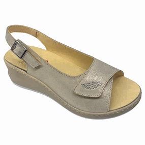 Sabatini Marzia Cream Brina Sandal (Women's) Wraparound Strap