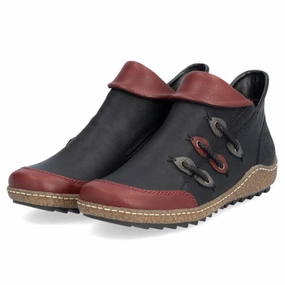 Rieker Liv 82 Wine/Black/Smoke Shoe (Women's) Ice Step
