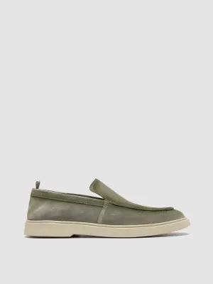 BONES 002 - Green Suede Loafers Work Readywear
