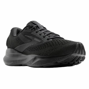 Brooks Adrenaline GTS 24 Black/Ebony/Black Running Shoe (Women's) Supportive Heel Cup