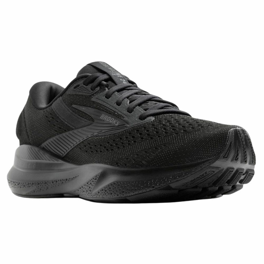 Recycled Outsole Brooks Adrenaline GTS 24 Black/Ebony Running Shoe (Men's)