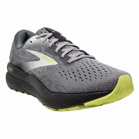 Brooks Ghost 16 Primer/Grey/Lime Running Shoe (Men's) Drill Step