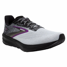 Brooks Launch 10 Black/White/Violet Running Shoes (Women's) Slow Pace