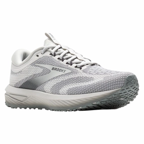 Brooks Revel 7 Oyster Mushroom/Primer Gray Running Shoe (Women's) Lace   Up Style