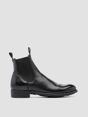 Family Fit CALIXTE 004 - Black Leather Chelsea Boots