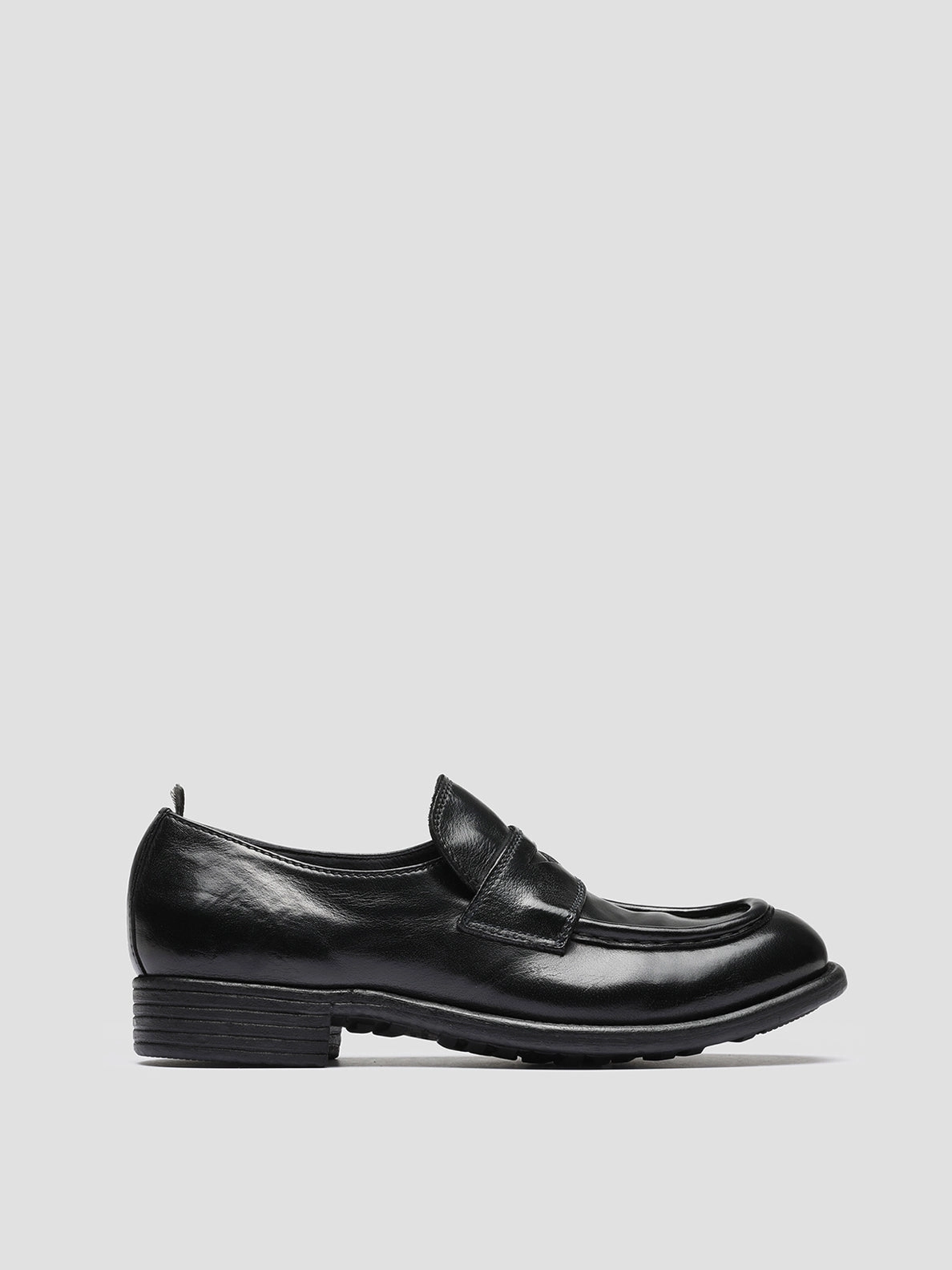 Easy Slip-On Design Commuter Look CALIXTE 020 - Black Leather Loafers