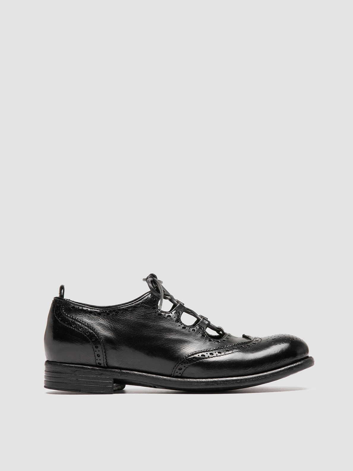 All Fit Glossy Layer Networking Event CALIXTE 079 - Black Leather Oxford Shoes